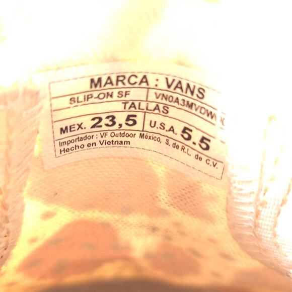 Vans Off the Wall Marca Slip On Shoe Womens Size 5.5 Pink - Picture 7 of 9